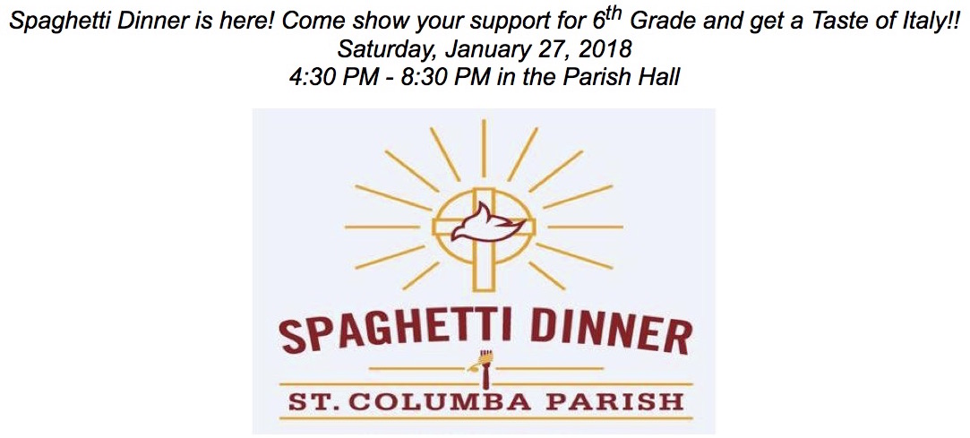 St. Columba Spaghetti Dinner 2023